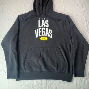 Nike Black Hoodie with Las Vegas Graphic Large
